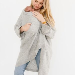 Elegant Gray Women's Cardigan